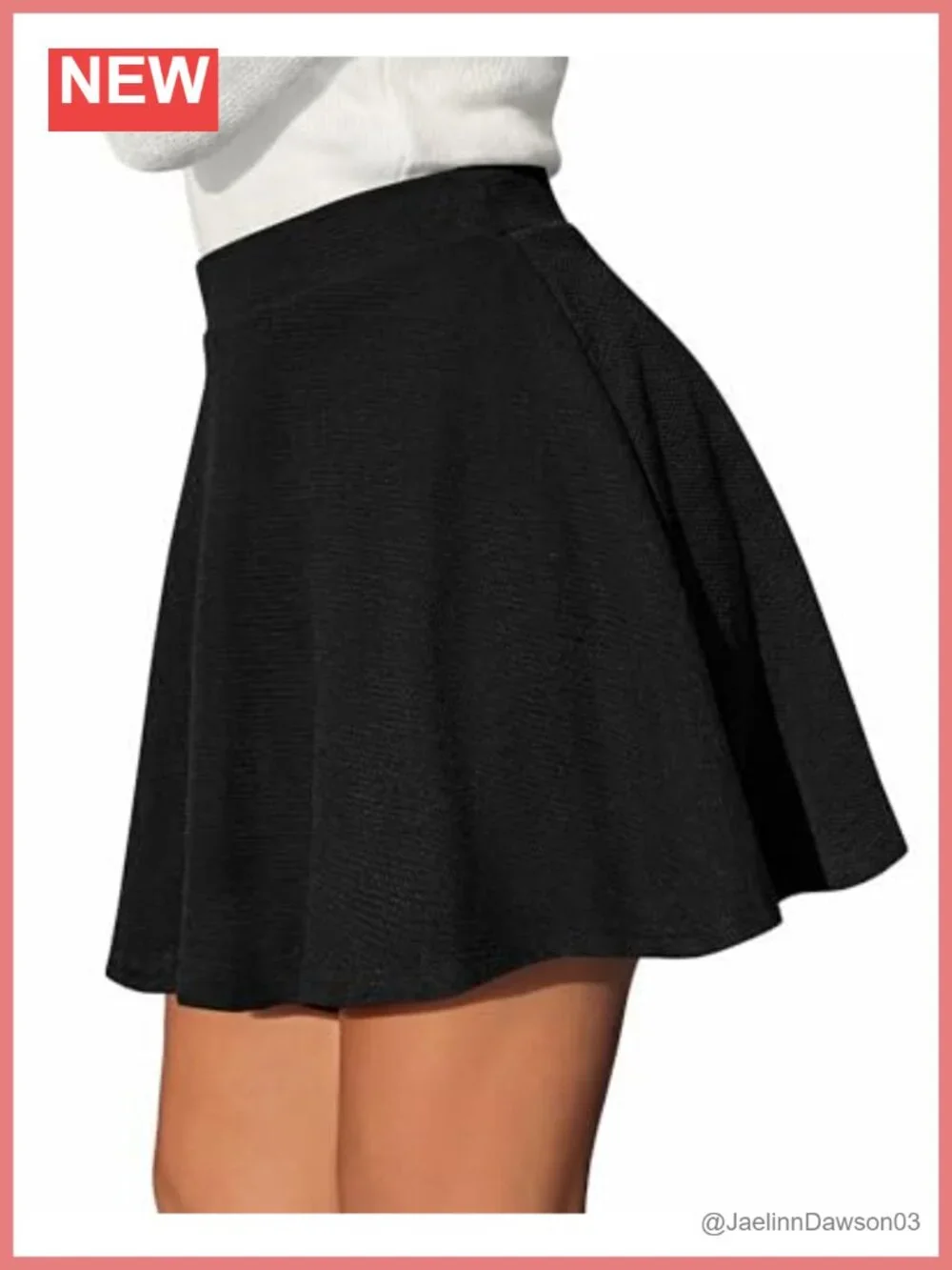 Women's Skort with Built-in Shorts, High Waisted Flared Skater Tennis Skirt